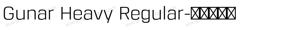 Gunar Heavy Regular字体转换